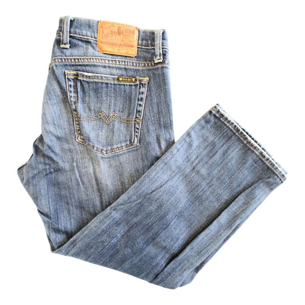 EUC Lucky Brand Mid Rise Crop Women's 12/31 Jeans‎ Pants Medium Wash Stretch